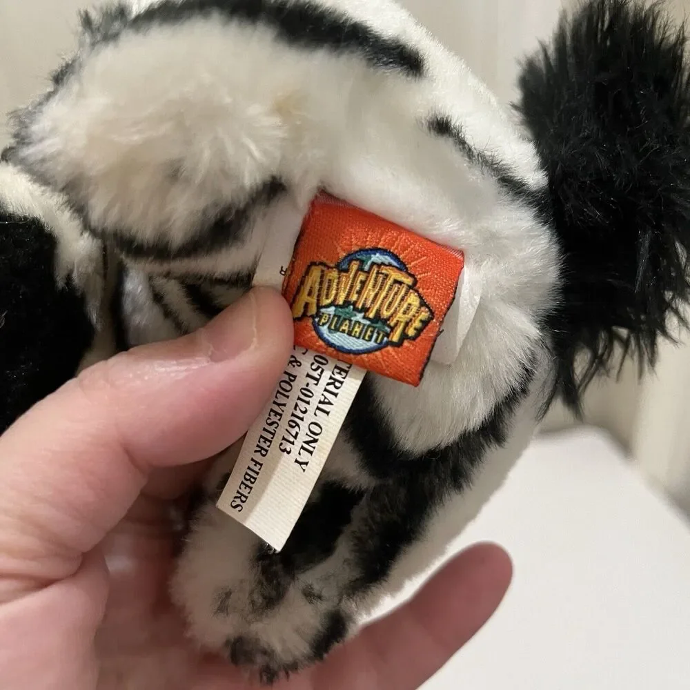 Adventure Planet Zebra Plush Stuffed Animal Sitting Seated 8